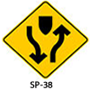 Señal preventiva SP38 SP 38